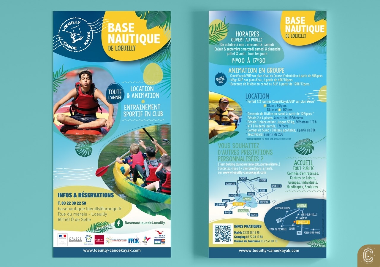 flyer base nautique - sport